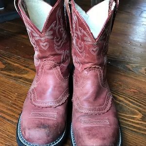 Artist Fatbaby Cowboy boots maroon